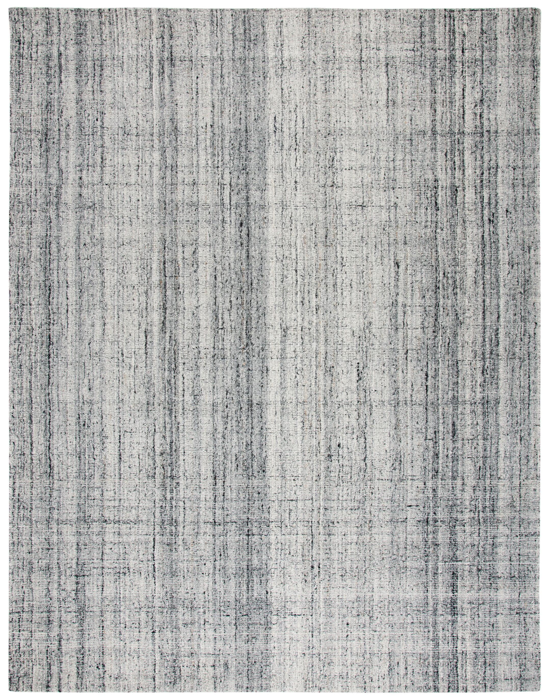 SAFAVIEH Abstract Bailey Striped Area Rug, Grey/Black, 8' x 8' Square