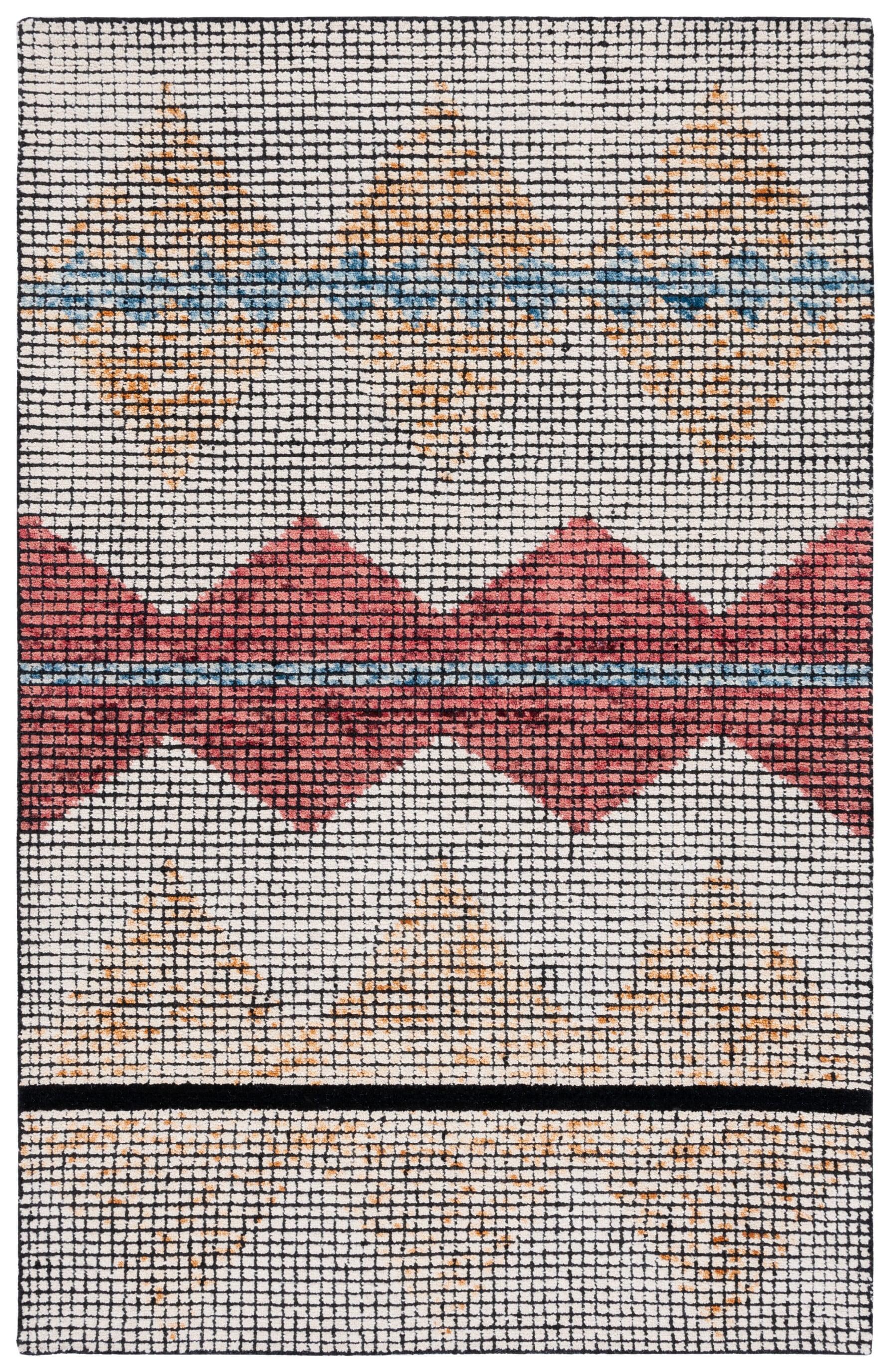 Foundry Select Brehea Hand Tufted Geometric Indoor/Outdoor Rug