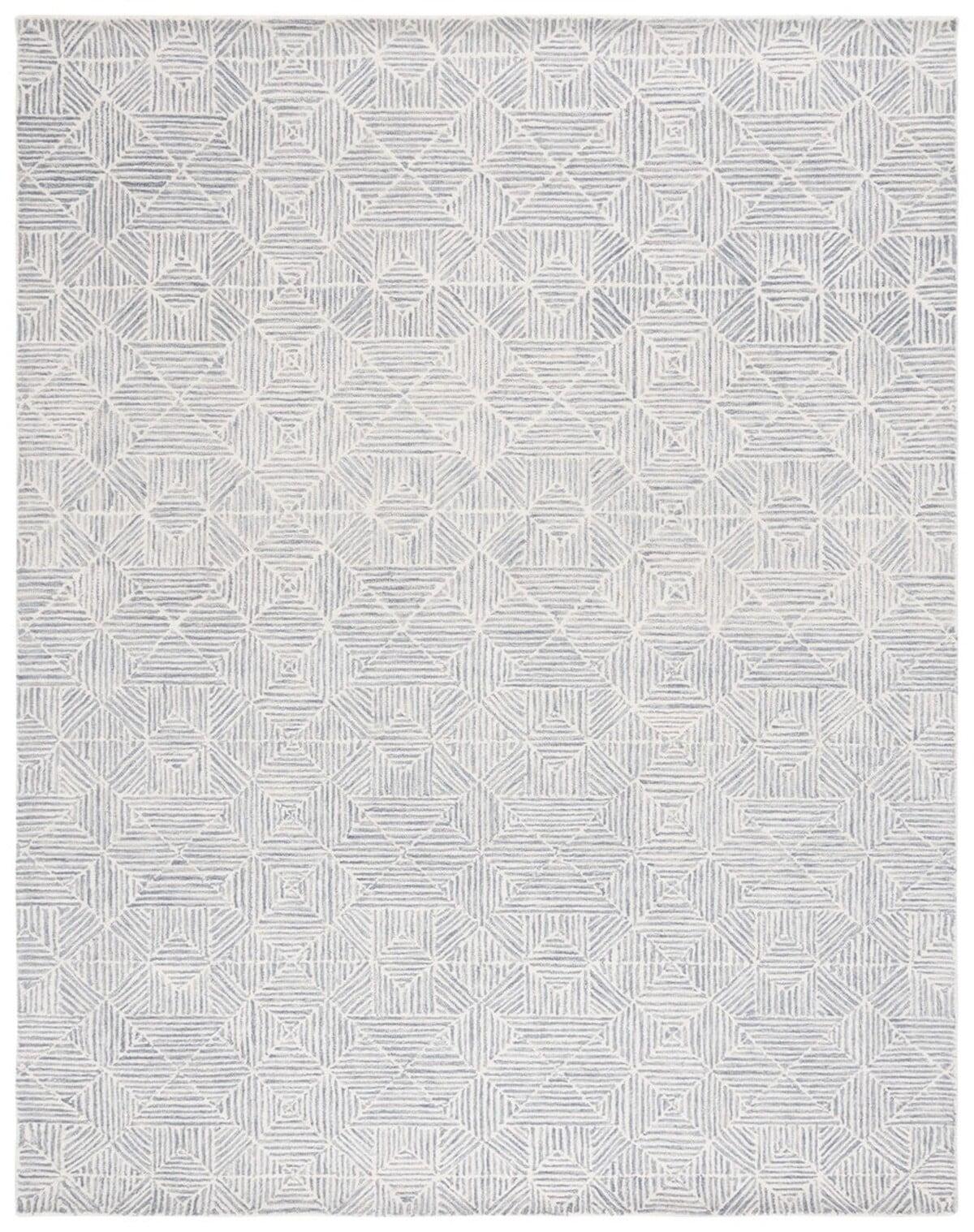 SAFAVIEH Abstract Brock Geometric Area Rug, Gray/Ivory, 8' x 10'