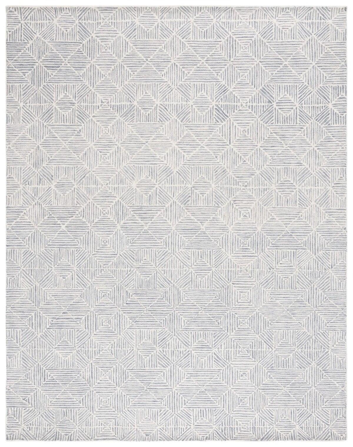 SAFAVIEH Abstract Brock Geometric Area Rug, Grey/Ivory, 8' x 10'