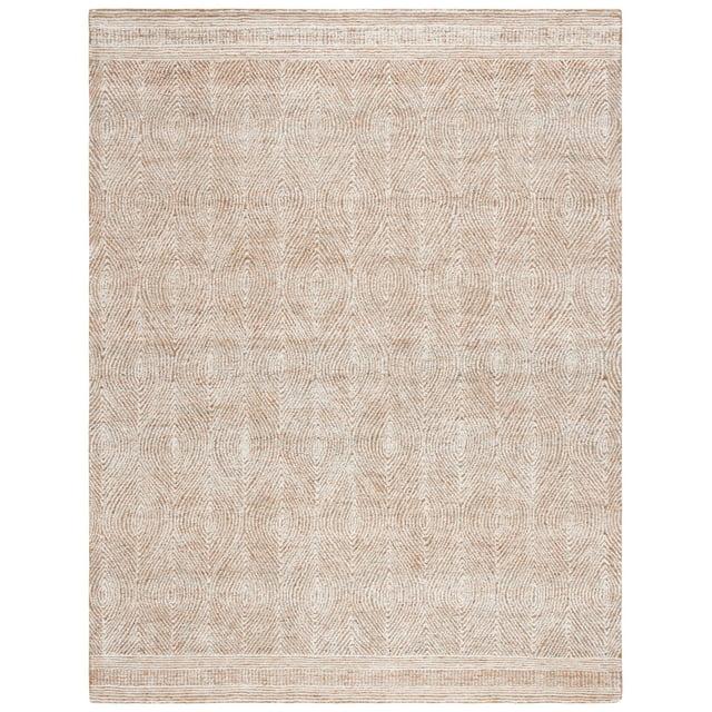 Abstract ABT340 Handmade Indoor Area Rug - Ivory/Rust - 12'x18' - Safavieh