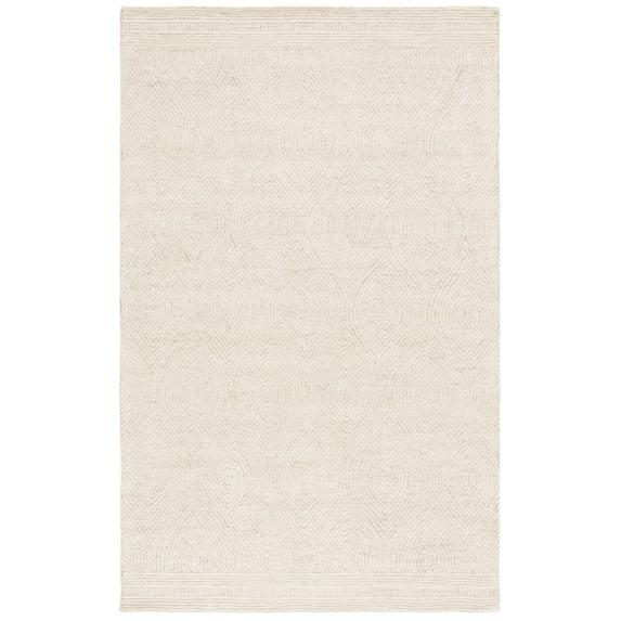 SAFAVIEH Abstract Caelestinus Ogee Wool Area Rug, Ivory/Beige, 3' x 5'