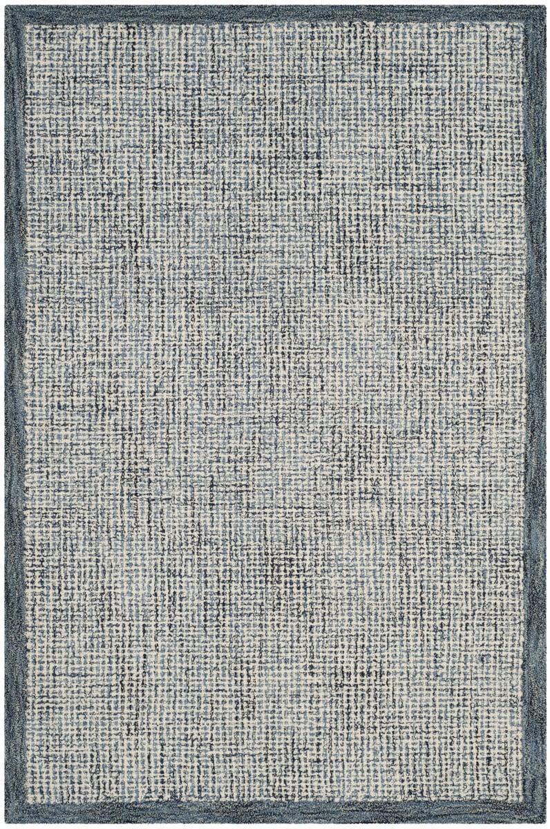 Abstract ABT220 Handmade Indoor Accent Rug - Navy/Ivory - 2'-3"x4' - Safavieh