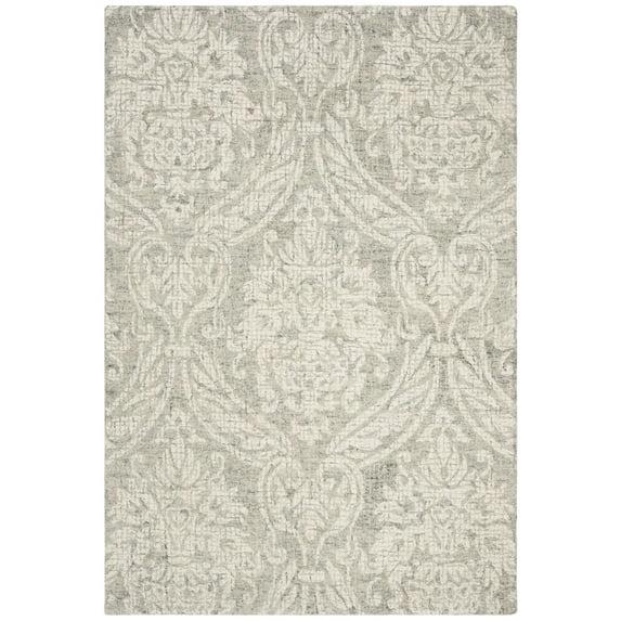 Abstract ABT204 Handmade Indoor Accent Rug - Grey/Ivory - 2'x3' - Safavieh