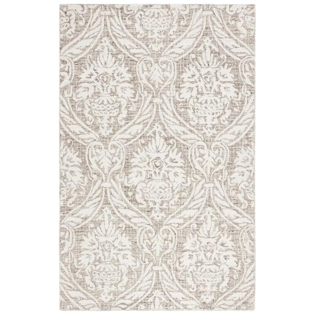Abstract ABT204 Handmade Indoor Area Rug - Ivory/Beige - 6'x9' - Safavieh