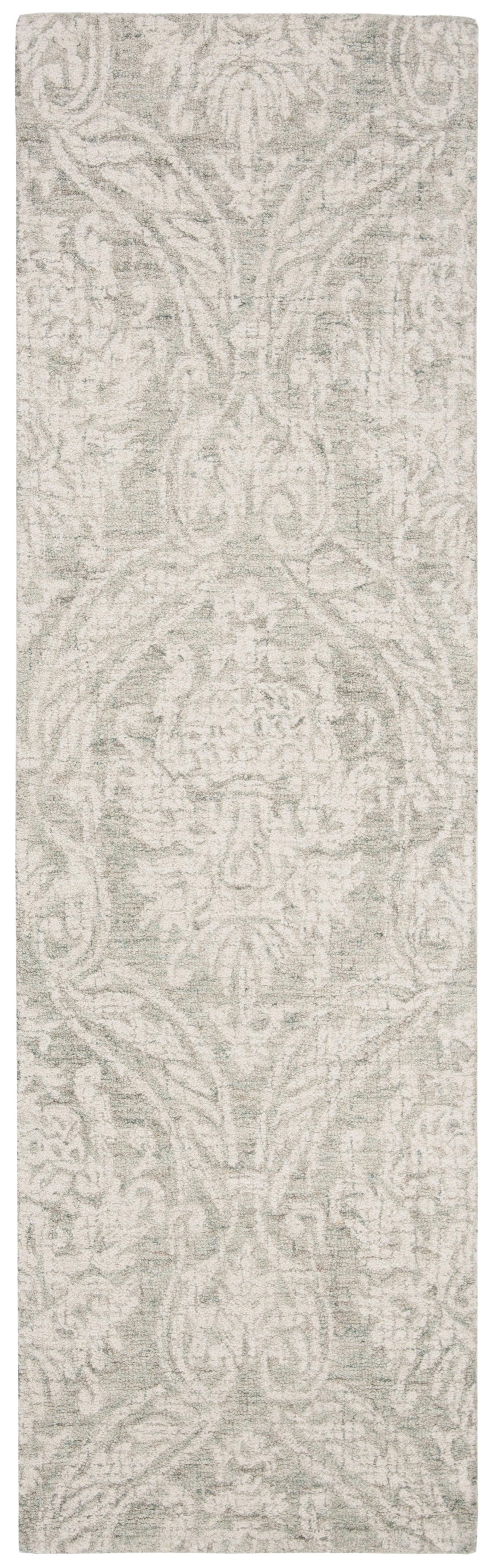 Rosemarie Abstract Handmade Tufted Wool Gray/Ivory Area Rug