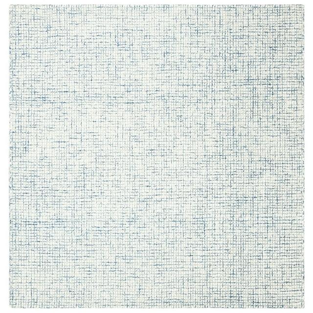 Abstract ABT470 Handmade Indoor Area Rug - Ivory/Blue - 4'x4' - Safavieh