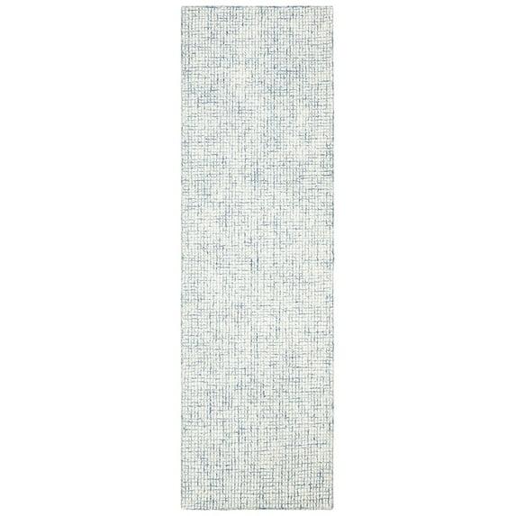 SAFAVIEH Abstract Dalia Geometric Abstract Runner Rug, Ivory/Blue, 2'3" x 16'