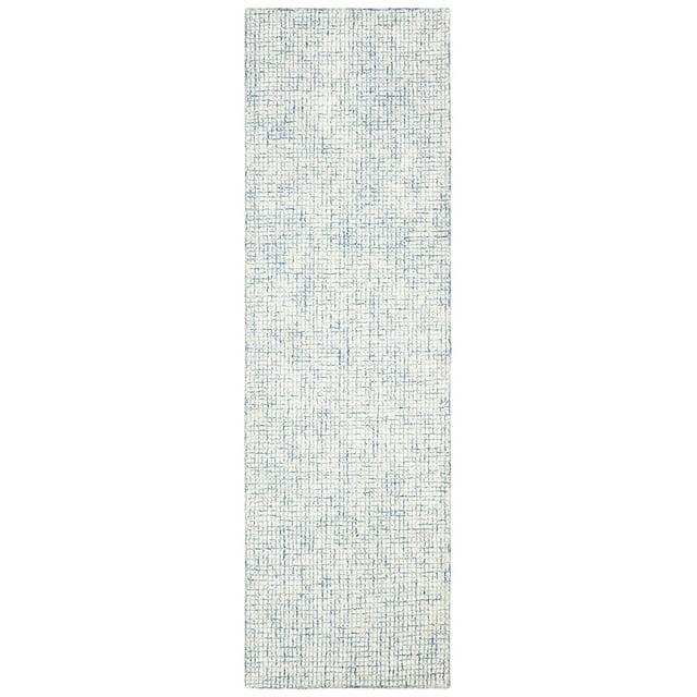 SAFAVIEH Abstract Dalia Geometric Abstract Runner Rug, Ivory/Blue, 2'3" x 16'