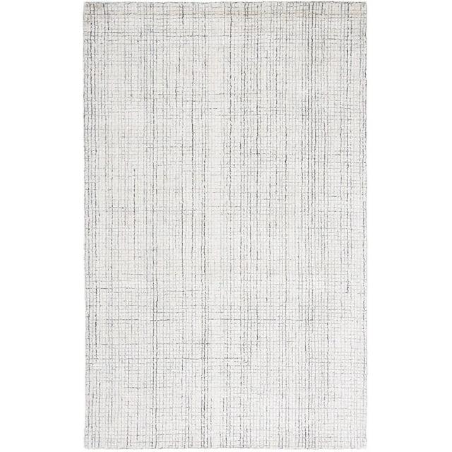 Abstract ABT470 Handmade Indoor Area Rug - Ivory/Grey - 4'x6' - Safavieh