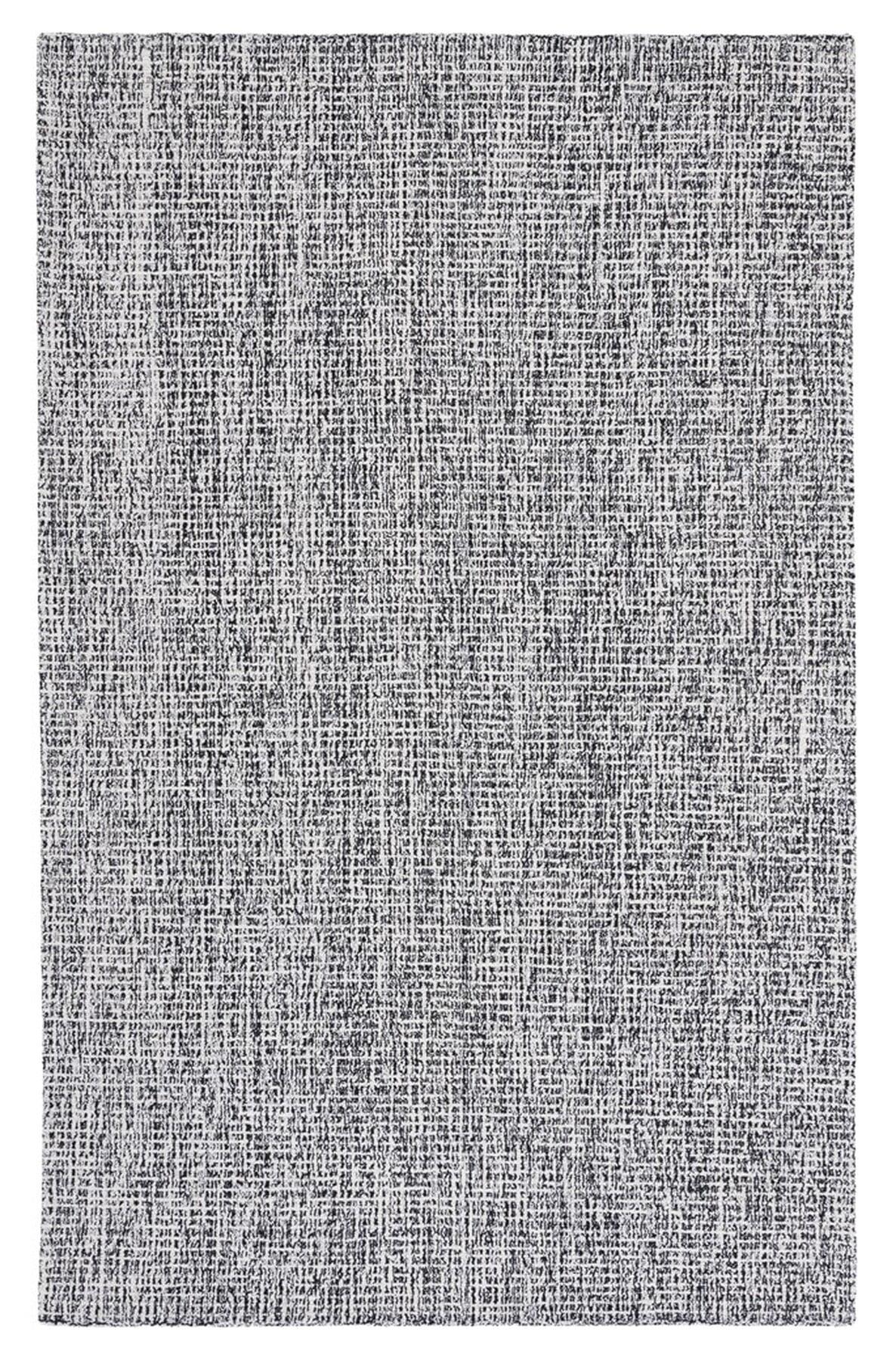 SAFAVIEH Abstract Delia Geometric Wool Area Rug, Black/Ivory, 9' x 12'