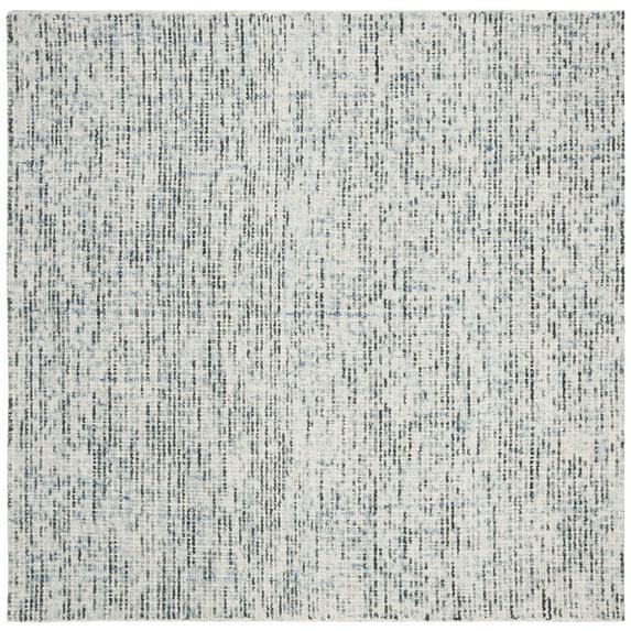Abstract ABT468 Handmade Indoor Area Rug - Blue/Charcoal - 6'x6' - Safavieh