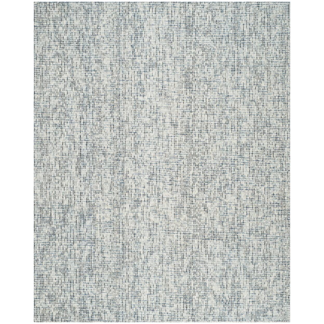 SAFAVIEH Abstract Delia Geometric Wool Area Rug, Blue/Charcoal, 8' x 10'