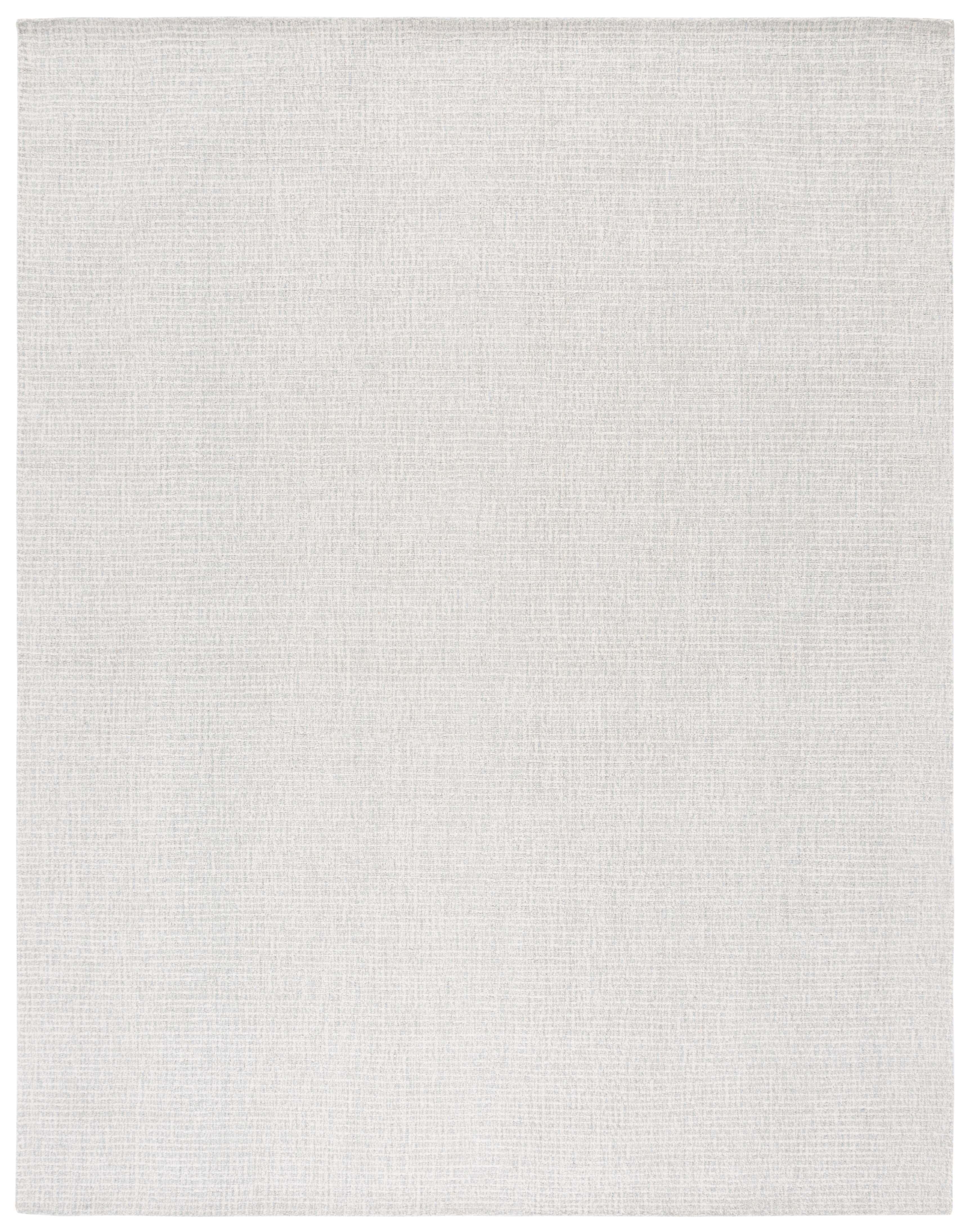 SAFAVIEH Abstract Delia Geometric Wool Area Rug, Light Grey/Ivory, 10' x 14'