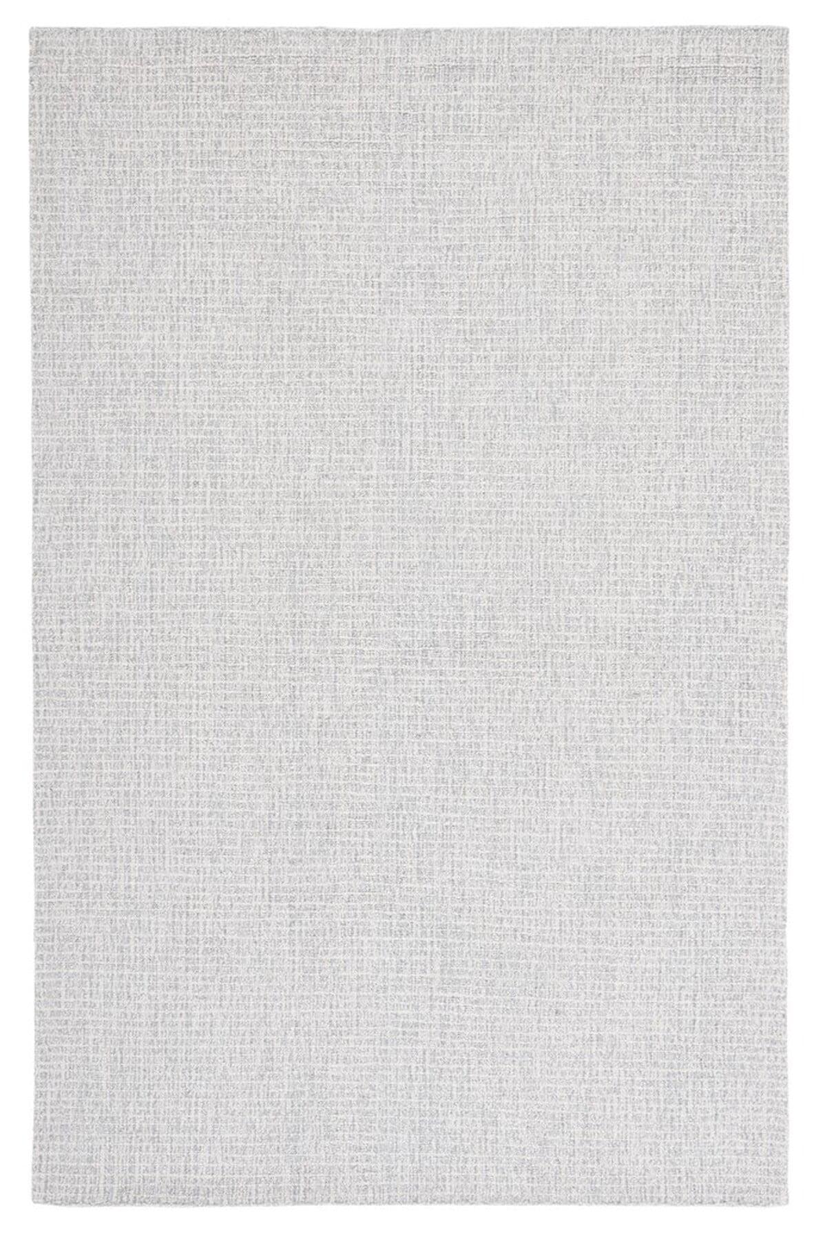 Gray Abstract Handmade Tufted Wool 4' x 6' Rug