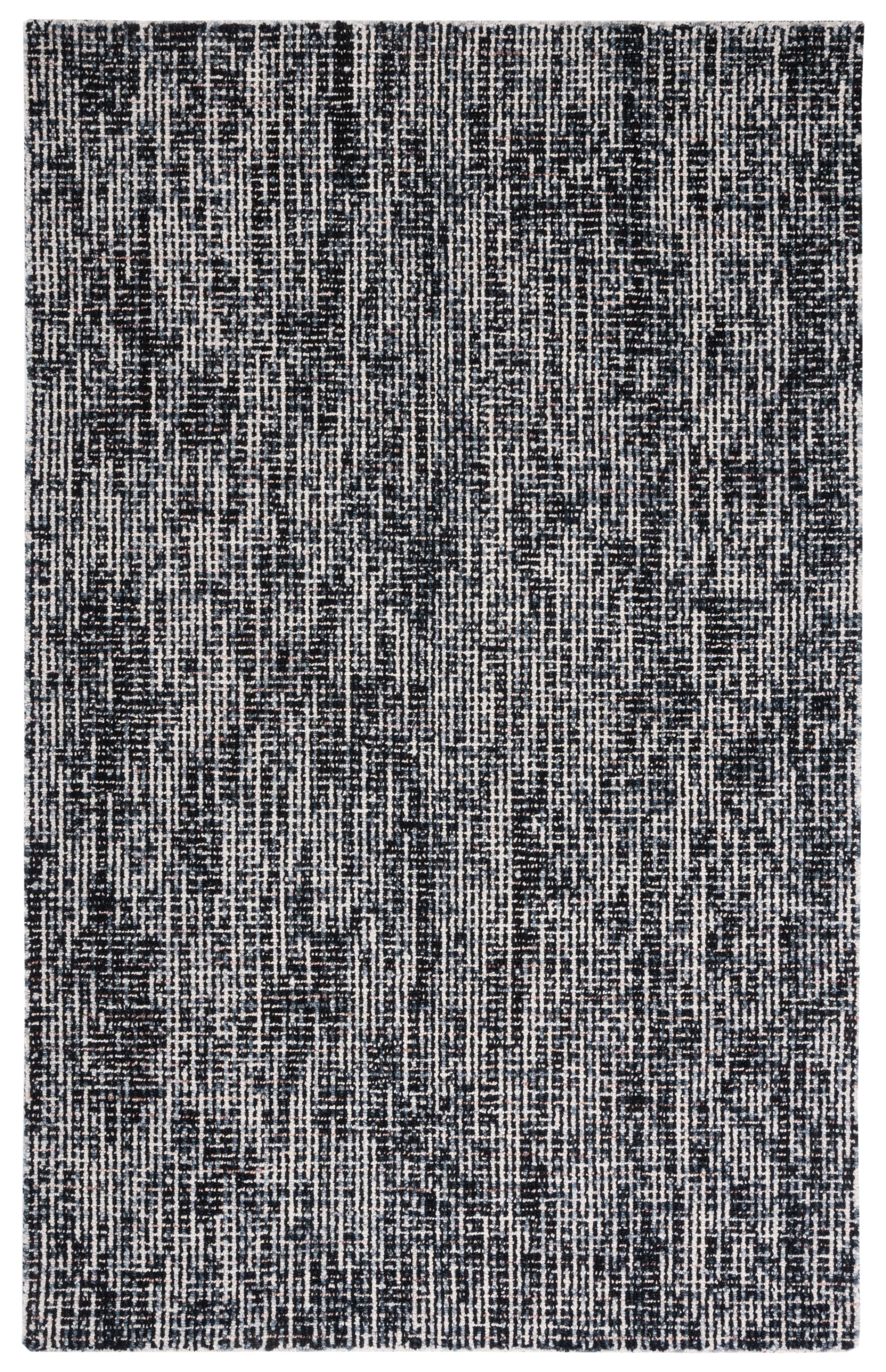 SAFAVIEH Abstract Delia Geometric Wool Area Rug, Black/Grey, 6' x 8'