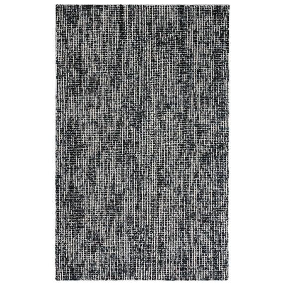 Abstract ABT468 Handmade Indoor Area Rug - Black/Grey - 8'x10' - Safavieh