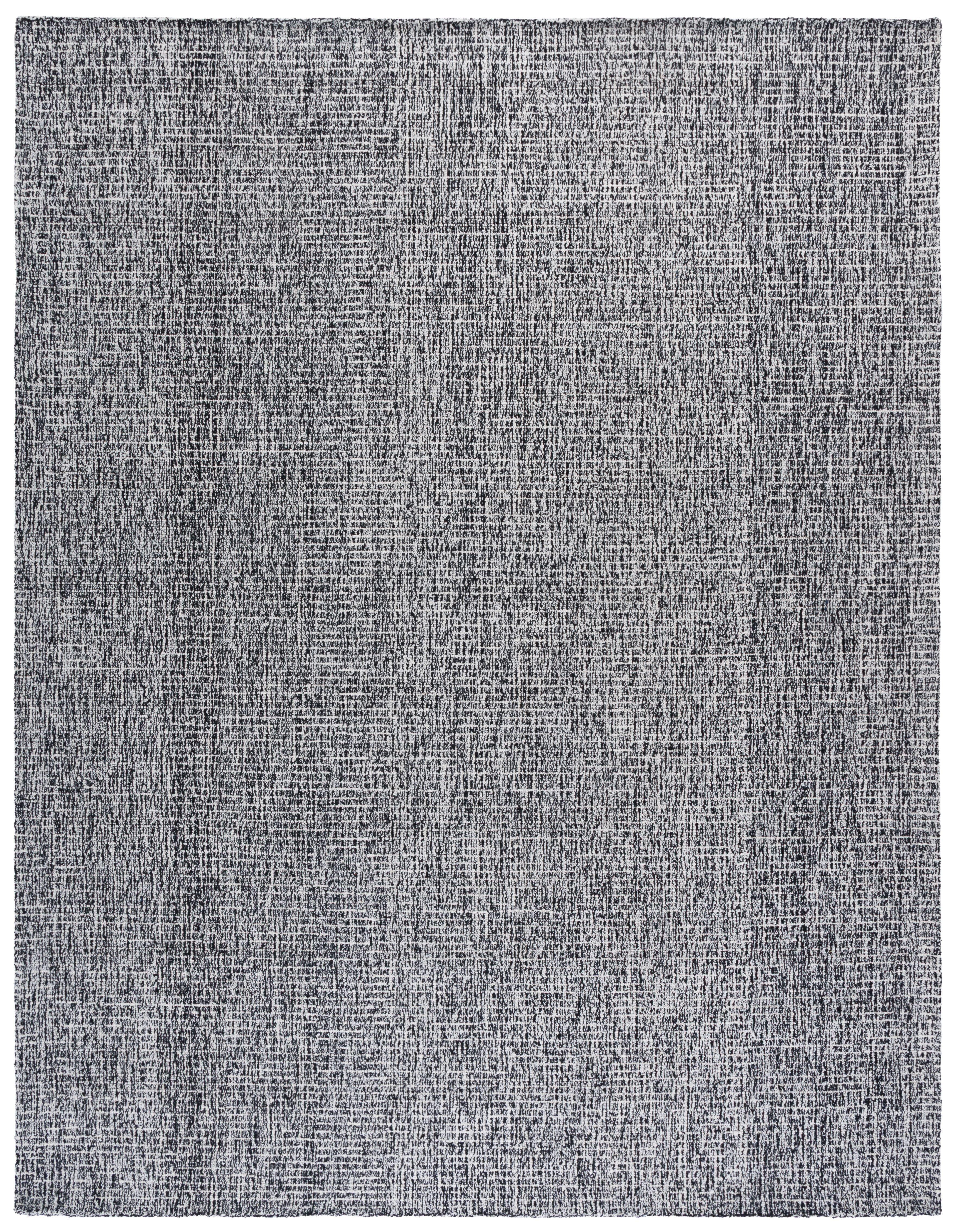 Abstract ABT468 Handmade Indoor Area Rug - Black/Ivory - 9'x12' - Safavieh
