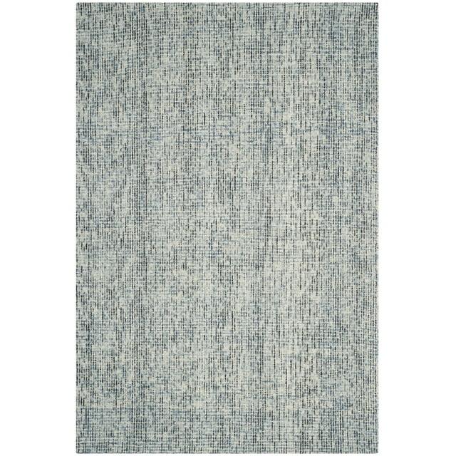 Abstract ABT468 Handmade Indoor Area Rug - Blue/Charcoal - 5'x8' - Safavieh