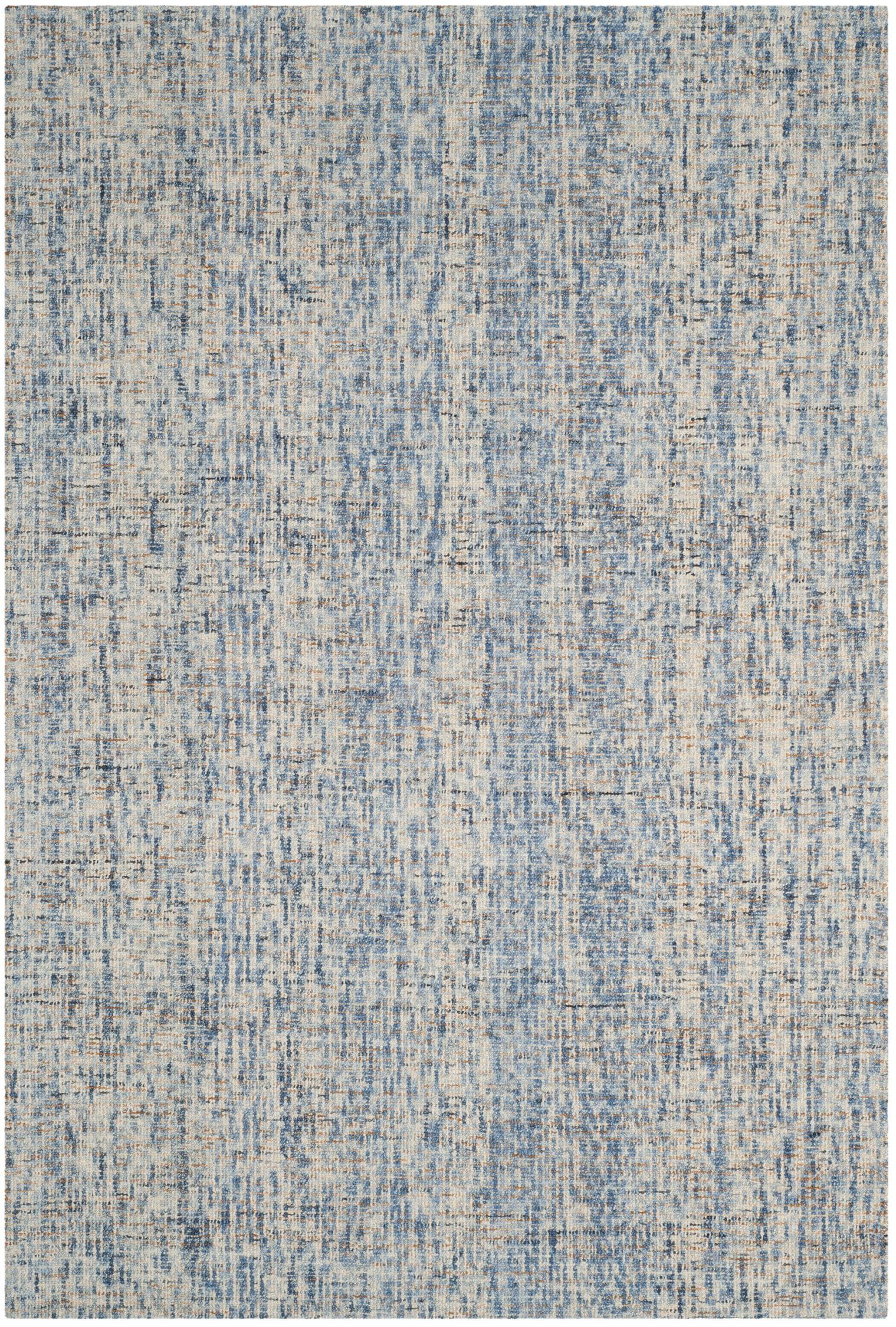 Abstract ABT468 Handmade Indoor Area Rug - Dark Blue/Rust - 6'x9' - Safavieh