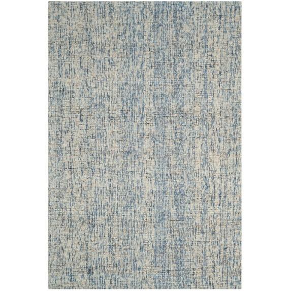 Abstract ABT468 Handmade Indoor Area Rug - Dark Blue/Rust - 6'x9' - Safavieh