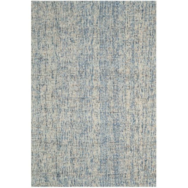 Abstract ABT468 Handmade Indoor Area Rug - Dark Blue/Rust - 6'x9' - Safavieh