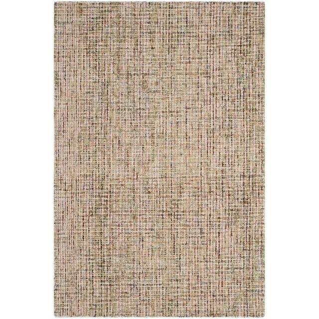 Abstract ABT468 Handmade Indoor Accent Rug - Gold/Blue - 3'x5' - Safavieh
