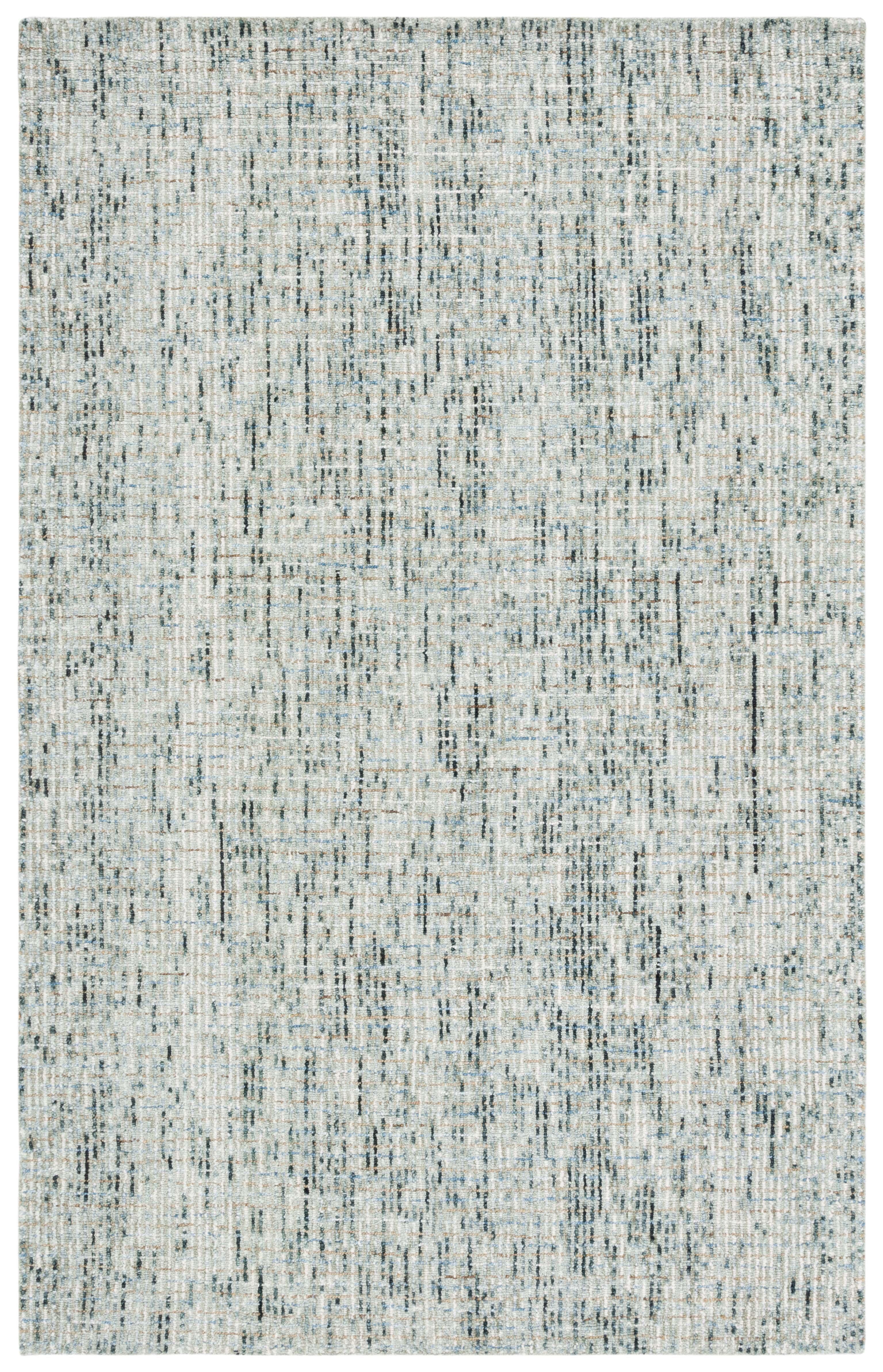 SAFAVIEH Abstract Delia Geometric Wool Area Rug, Green/Ivory, 8' x 10'