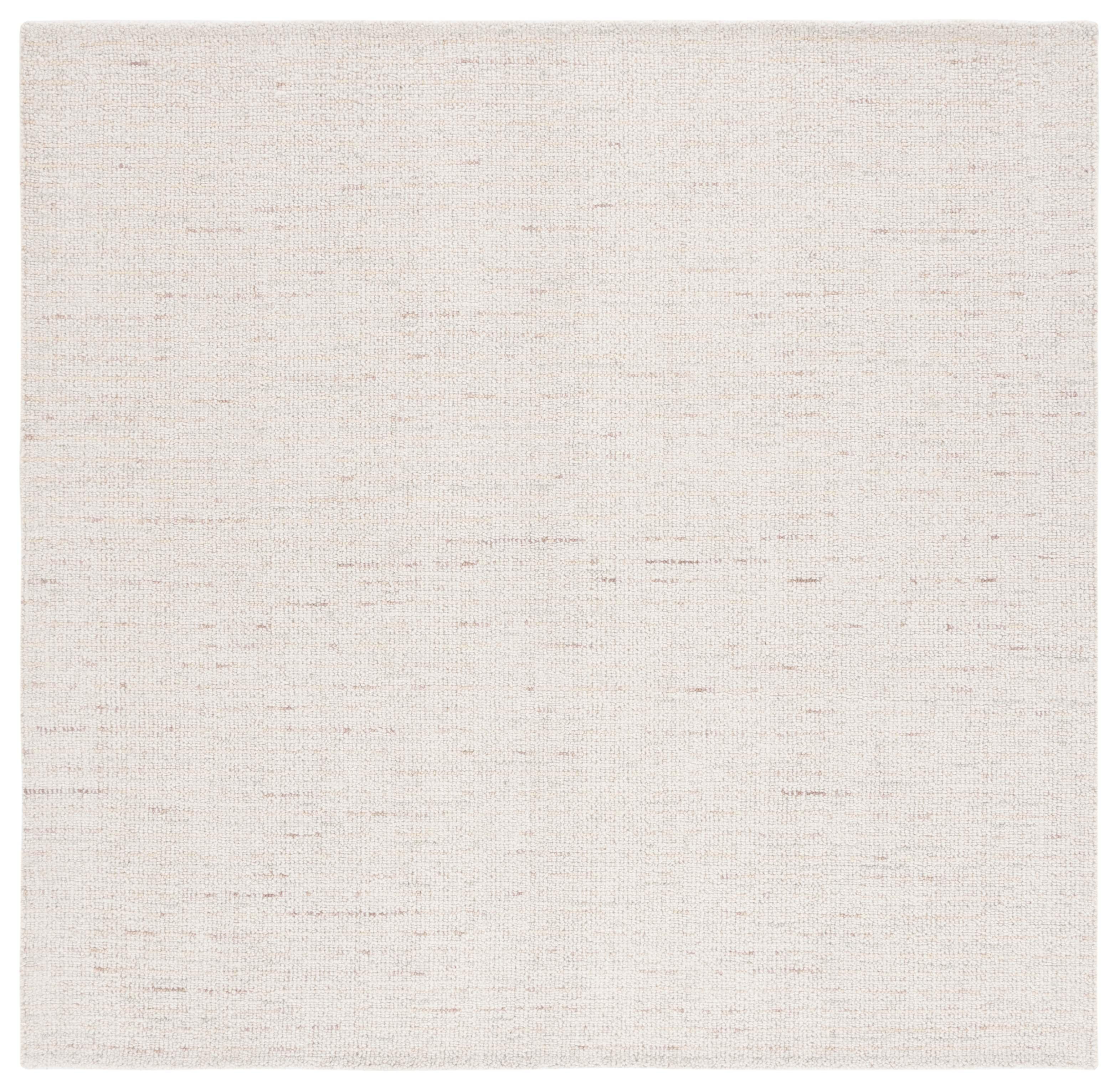 Abstract ABT468 Handmade Indoor Area Rug - Ivory/Brown - 4'x4' - Safavieh