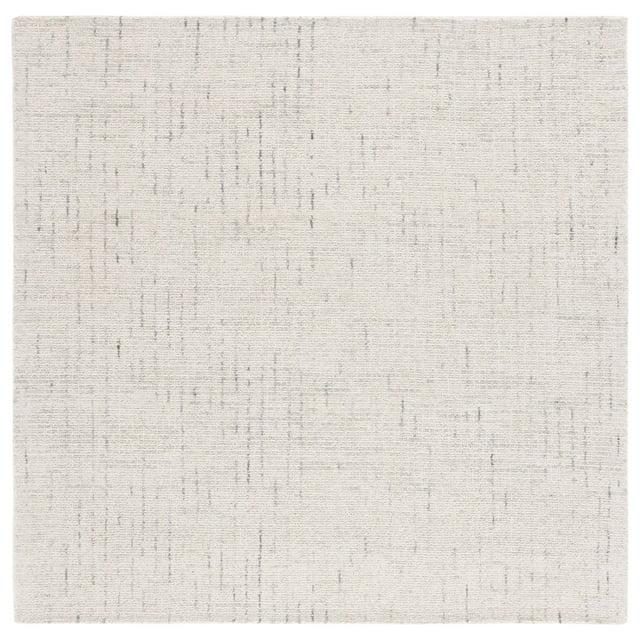 Abstract ABT468 Handmade Indoor Area Rug - Ivory/Light Gray - 6'x6' - Safavieh