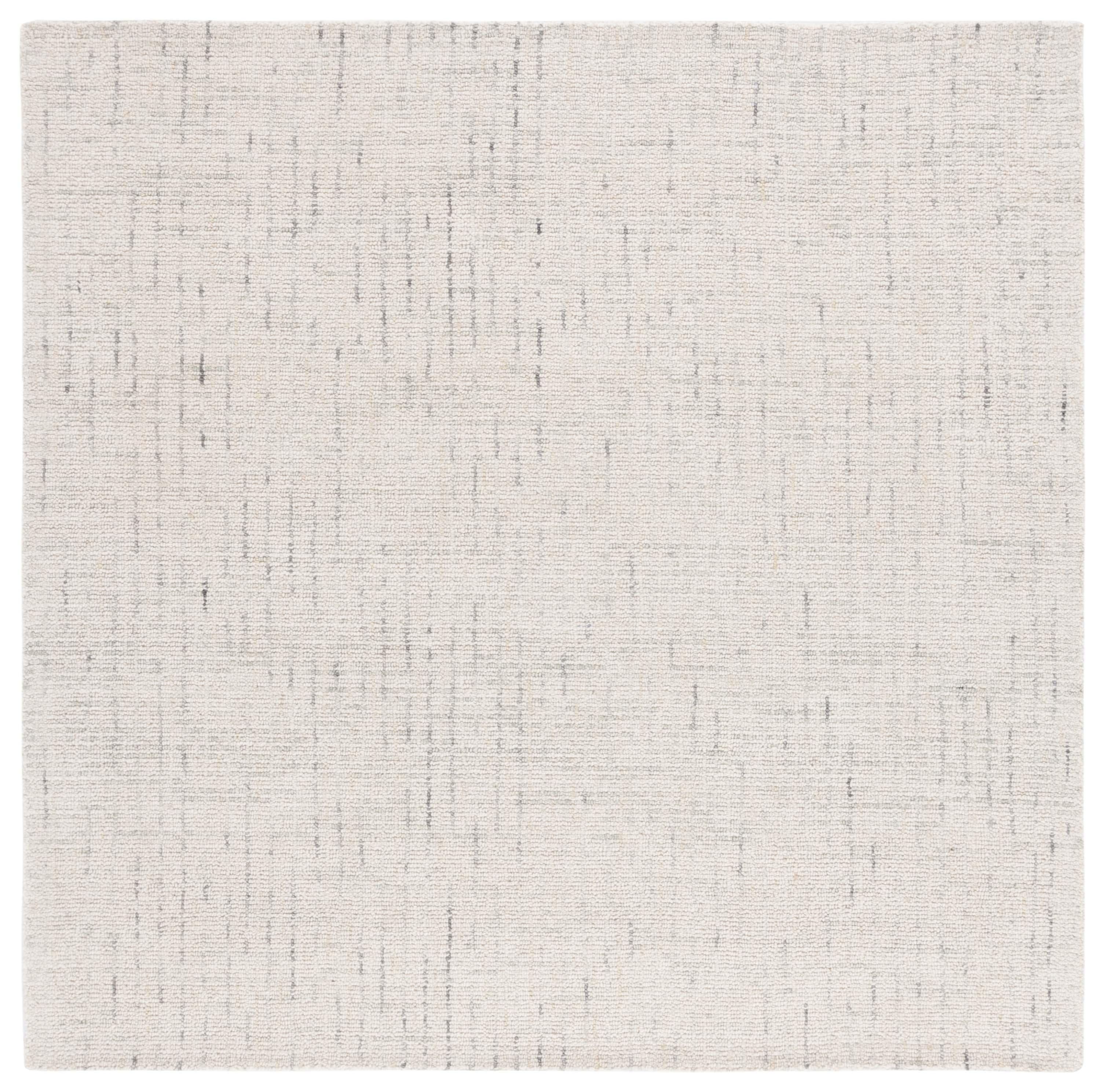 Abstract ABT468 Handmade Indoor Area Rug - Ivory/Light Gray - 8'x8' - Safavieh