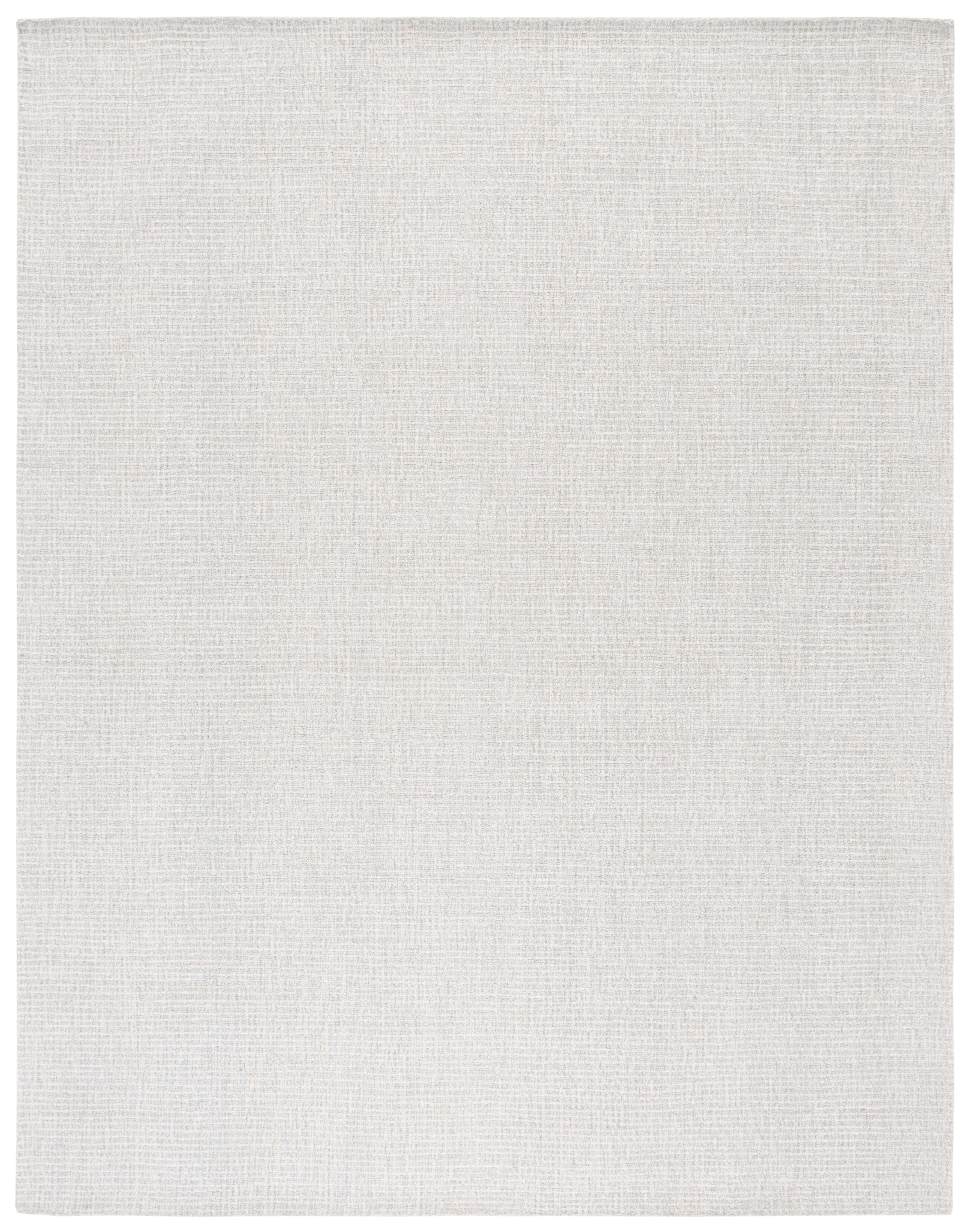 SAFAVIEH Abstract Delia Geometric Wool Area Rug, Light Grey/Ivory, 11' x 15'