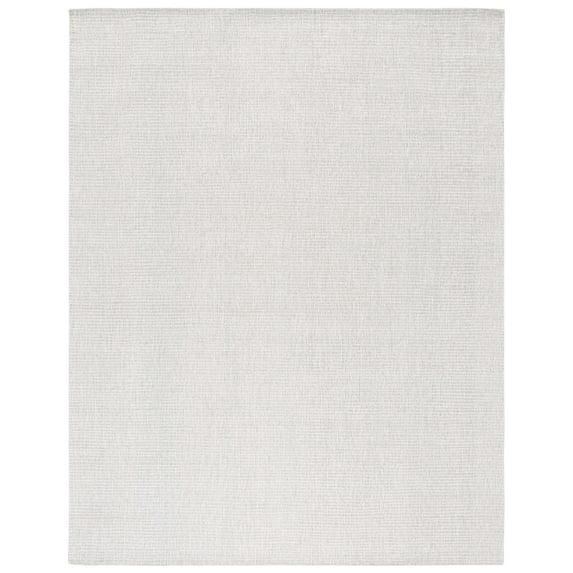 SAFAVIEH Abstract Delia Geometric Wool Area Rug, Light Grey/Ivory, 11' x 15'