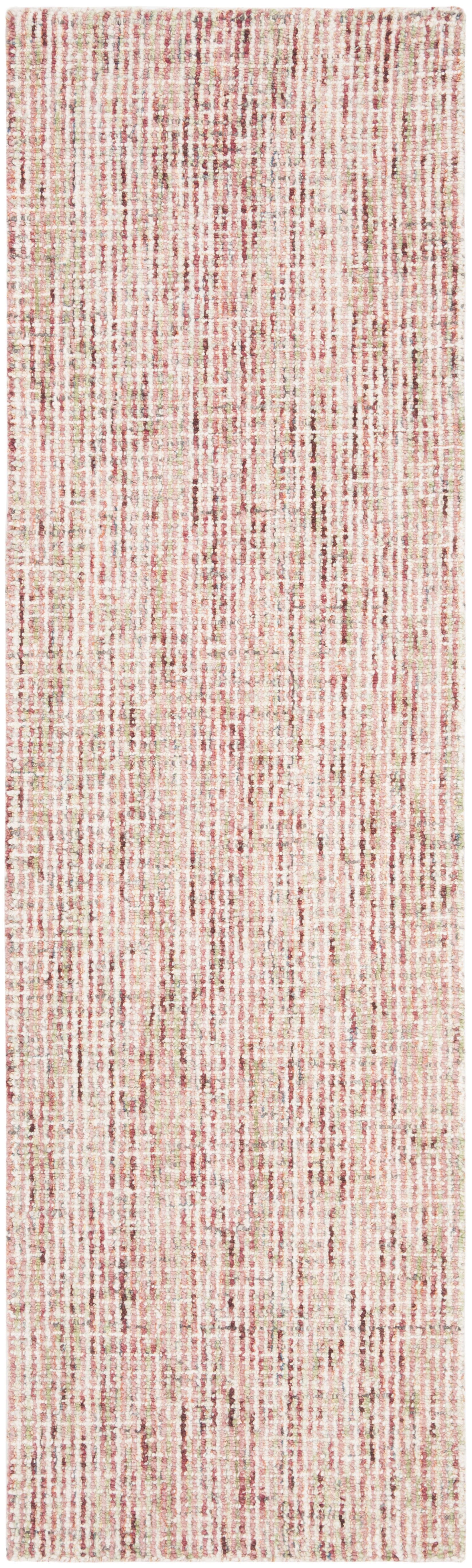 Abstract ABT468 Handmade Indoor Runner - Beige/Rust - 2'-3"x8' - Safavieh