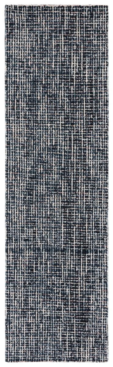 Abstract ABT468 Handmade Indoor Runner - Black/Grey - 2'-3"x8' - Safavieh