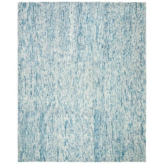 Abstract ABT473 Hand Tufted Runner Rug - Ivory/Navy - 2'3"x10' - Safavieh .