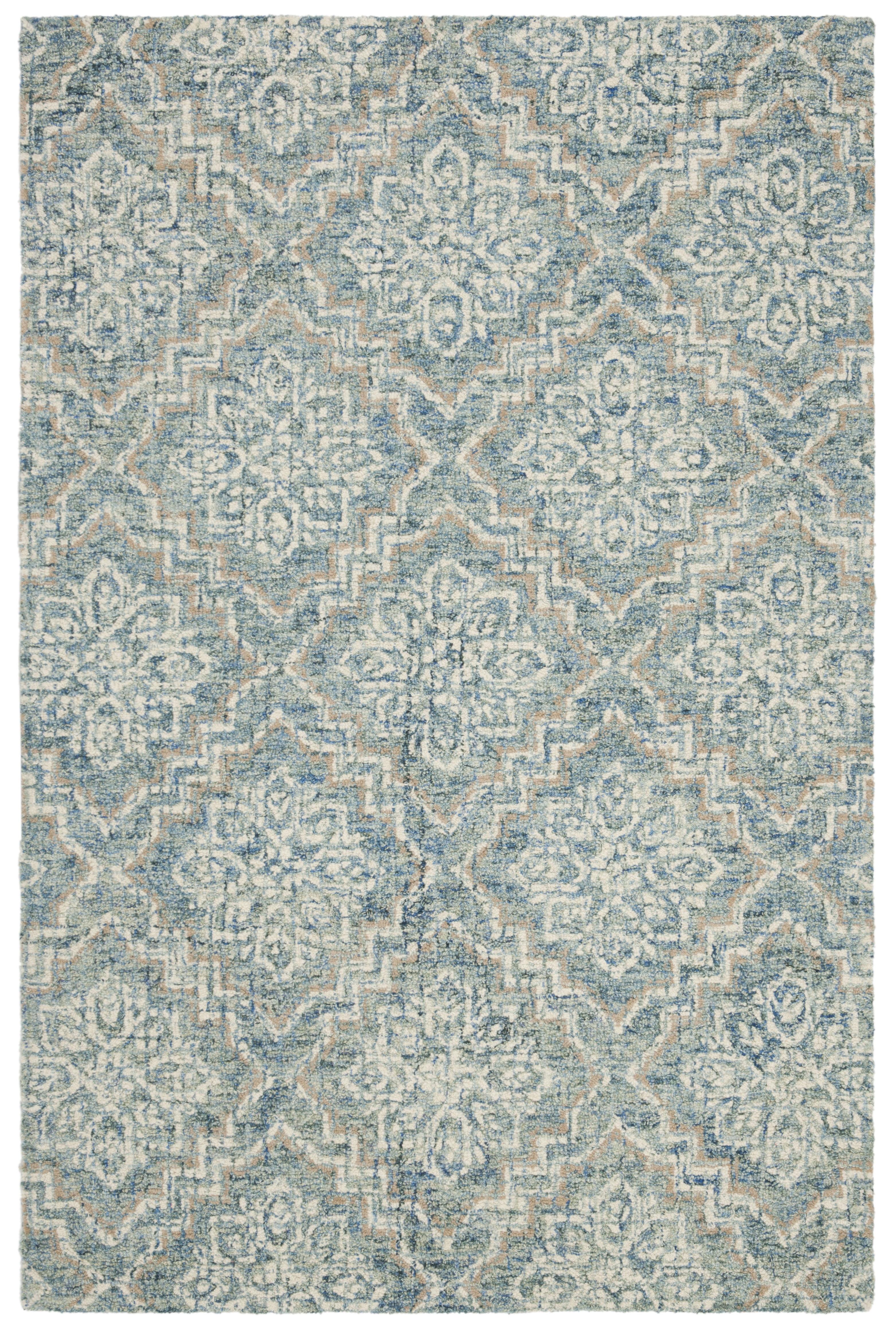 Abstract ABT201 Handmade Indoor Accent Rug - Blue/Grey - 3'x5' - Safavieh