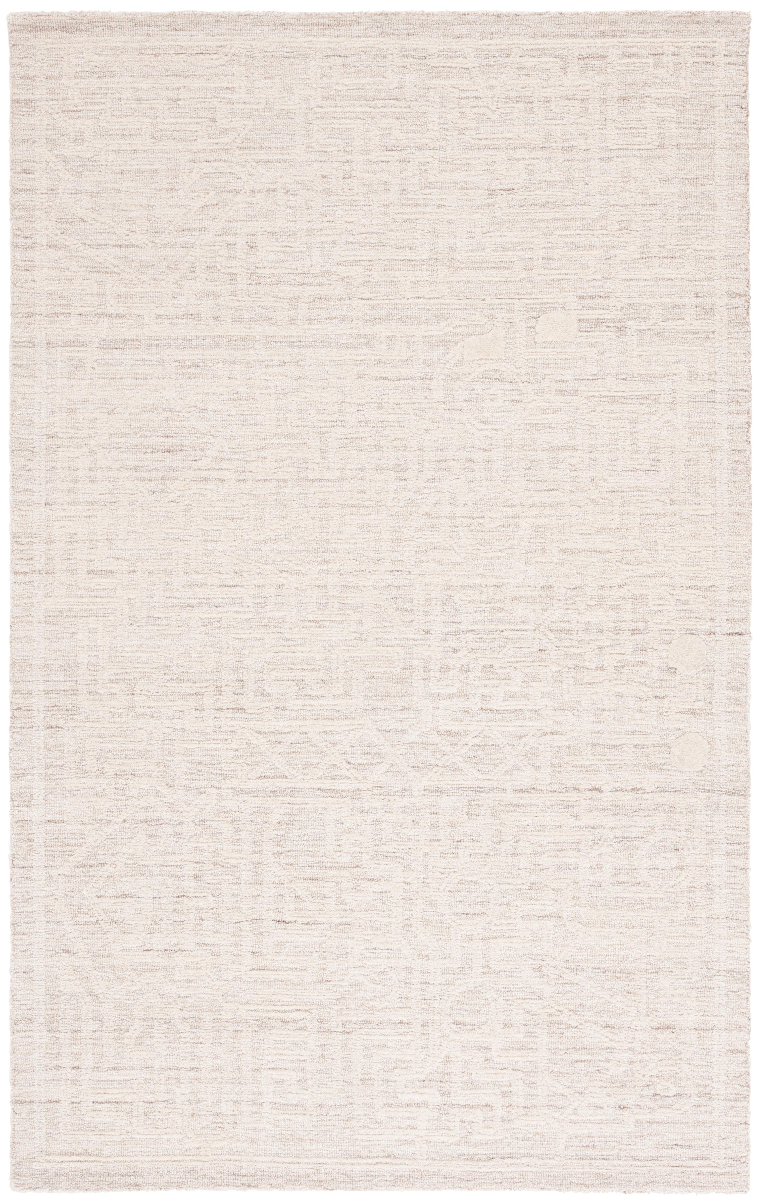 SAFAVIEH Abstract Femie Sunburst Area Rug, Beige/Ivory, 6' x 9'