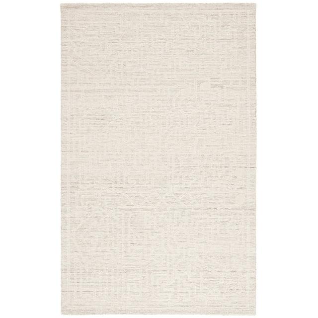 SAFAVIEH Abstract Femie Sunburst Area Rug, Beige/Ivory, 6' x 9'