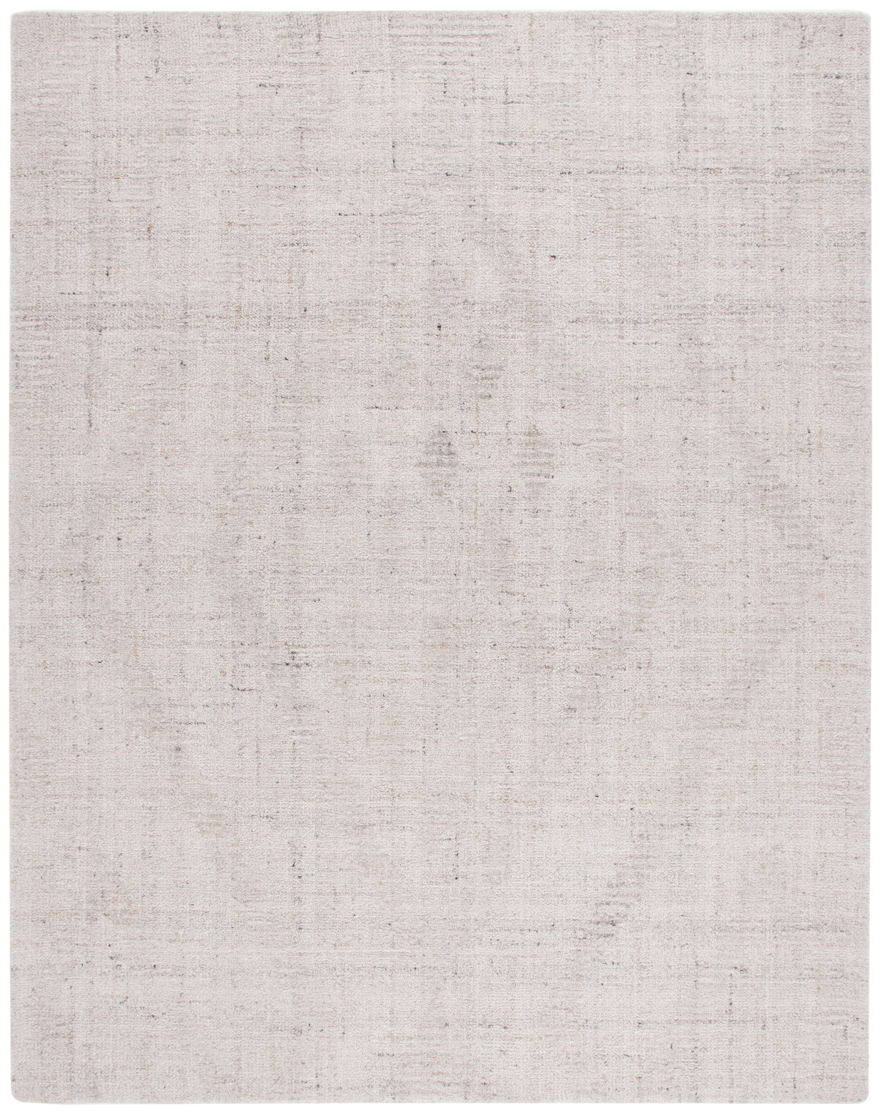 Abstract ABT149 Handmade Tufted Area Rug - Ivory/Grey - 8'-0" x 10'-0" - Safavieh