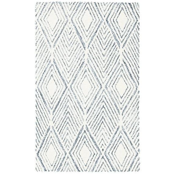 Abstract ABT350 Handmade Indoor Accent Rug - Ivory/Charcoal - 2'-3"x4' - Safavieh