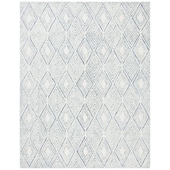 Abstract ABT350 Handmade Indoor Area Rug - Ivory/Charcoal - 8'x10' - Safavieh
