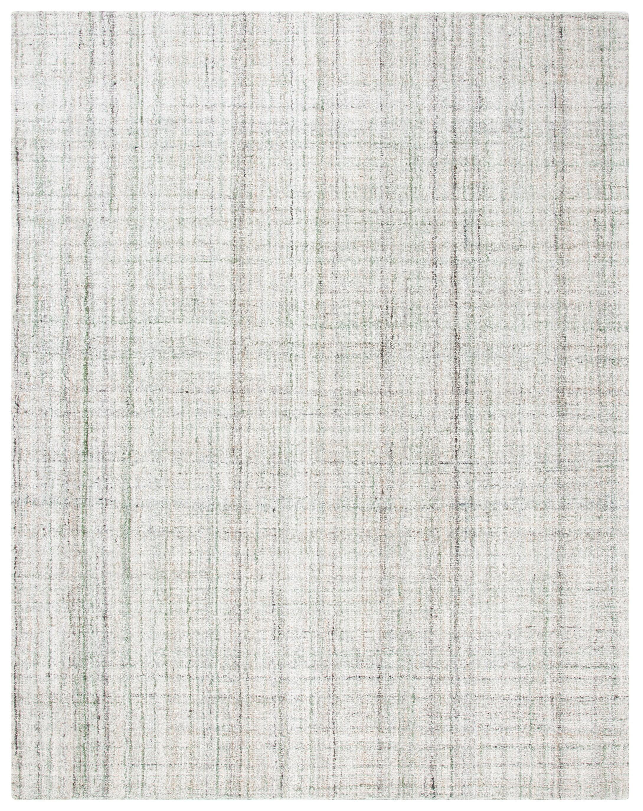 SAFAVIEH Abstract Jerrald Stripe Area Rug, Green/Sage, 10' x 14'