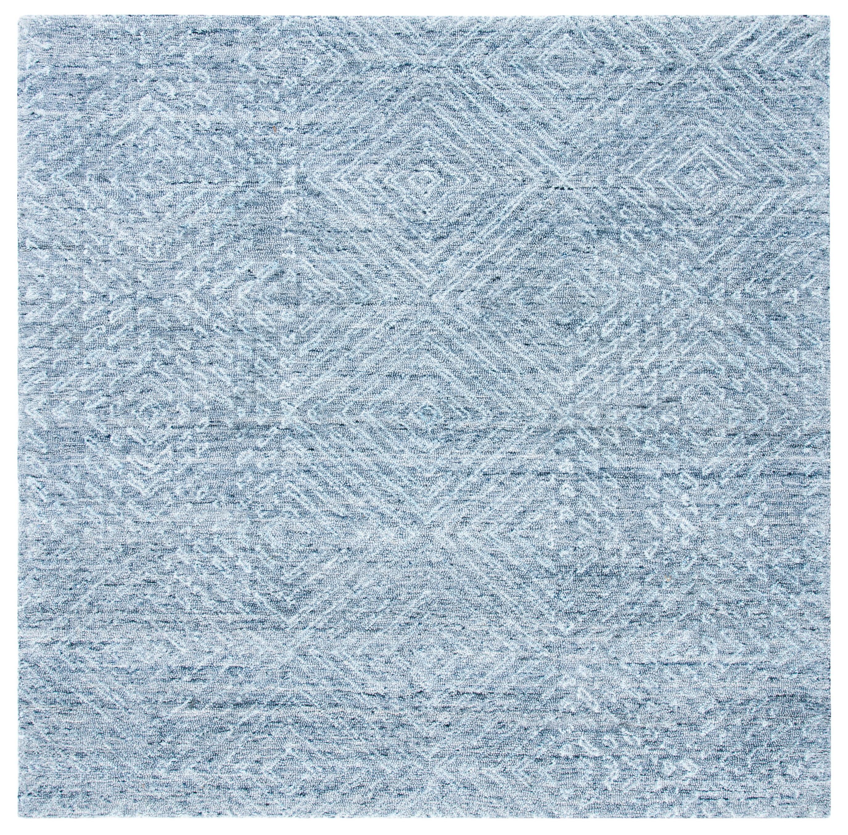 SAFAVIEH Abstract Lily Geometric Area Rug, Blue, 6' x 6' Square