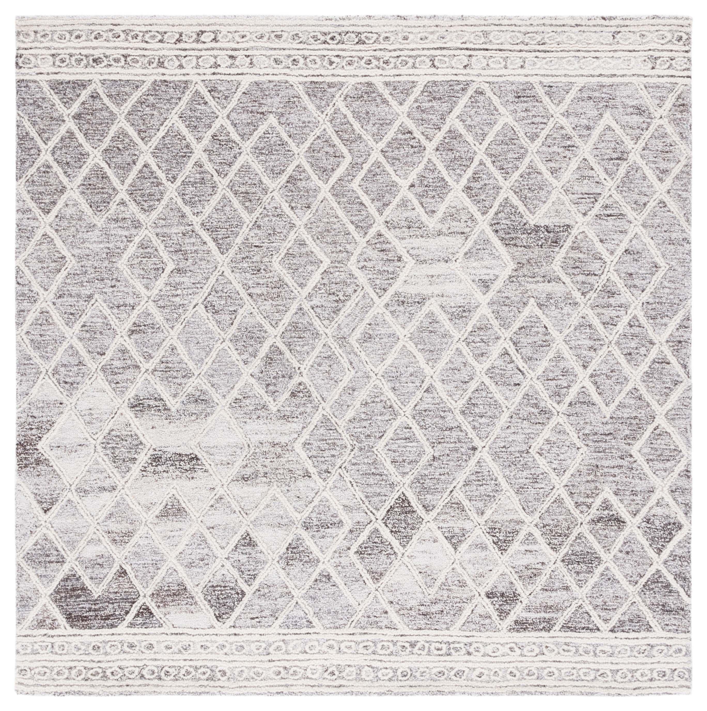 Deedgra Hand Tufted Wool Geometric Rug