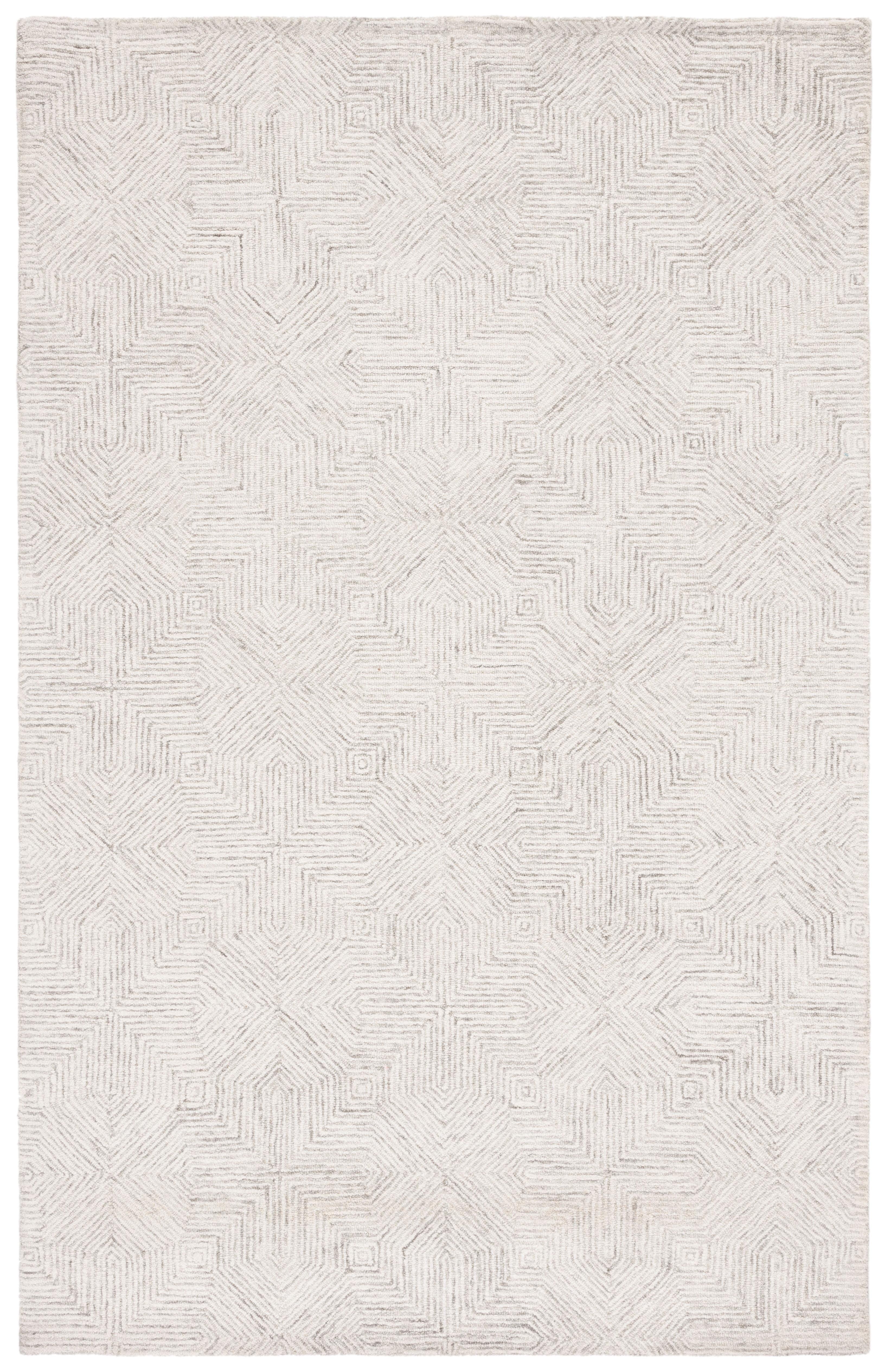 SAFAVIEH Abstract Malvina Geometric Area Rug, Grey/Ivory, 4' x 6'