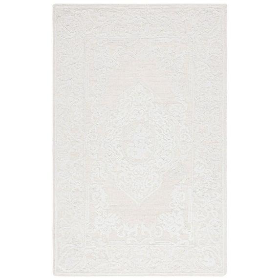 Abstract ABT359 Hand Tufted Area Rug - Ivory/Beige - 6'x9' - Safavieh.