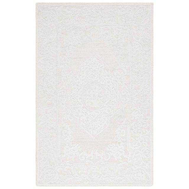 Abstract ABT359 Hand Tufted Area Rug - Ivory/Beige - 8'x10' - Safavieh.