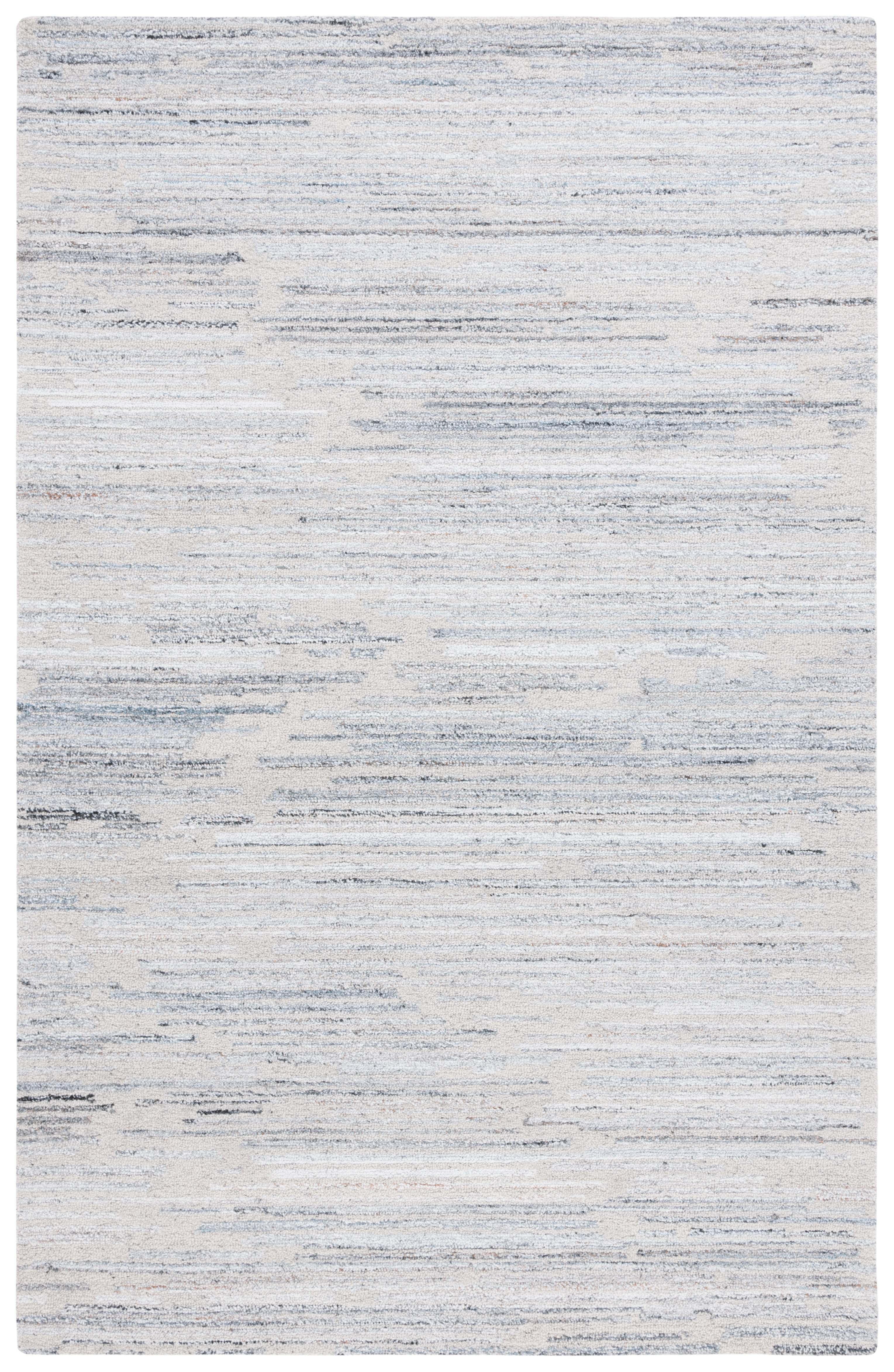 Abstract ABT877 Handmade Tufted Accent Rug - Beige/Blue - 3'-0" x 5'-0" - Safavieh