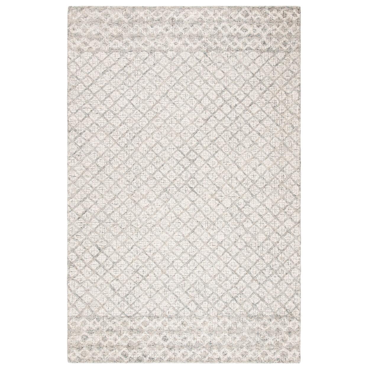 SAFAVIEH Abstract Ryder Geometric Area Rug, Ivory/Grey, 2' x 3'